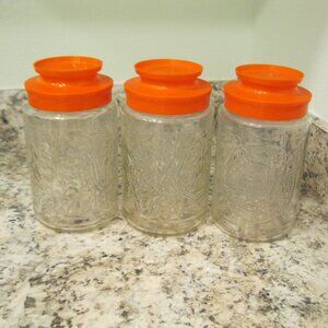 3 Vintage Anchor Hocking Jars